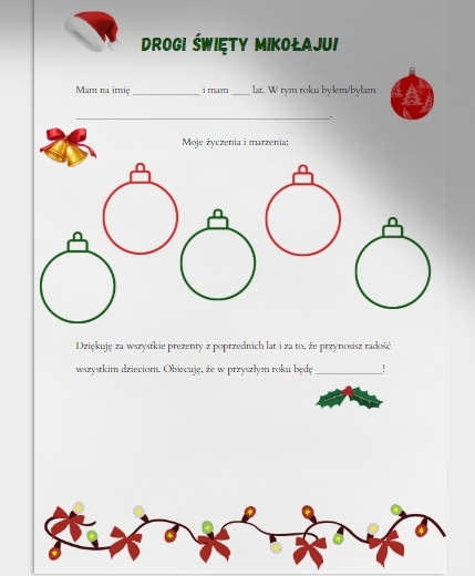 List do Mikołaja