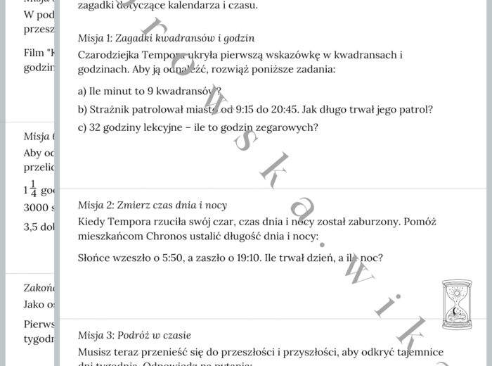 Kalendarz i czas - Klepsydra Czasu