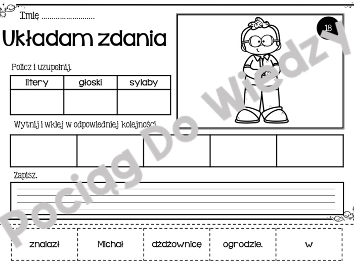 Wiosna - Układam zdania