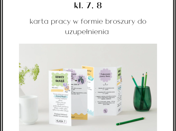 Obniżki i podwyżki procentowe - karta pracy