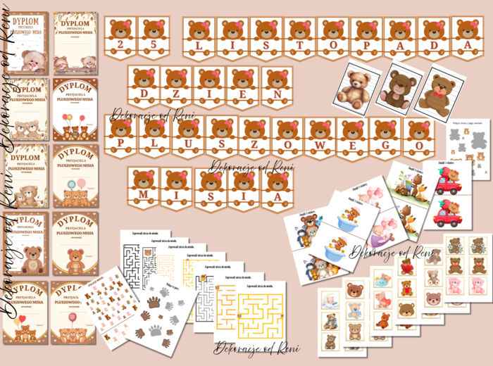🎉 ZESTAW NA DZIEŃ PLUSZOWEGO MISIA 🧸 🎉 wersja 2