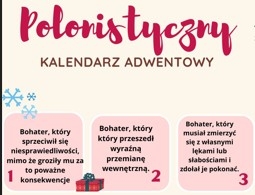 Kalendarz adwentowy dla ósmoklasistów