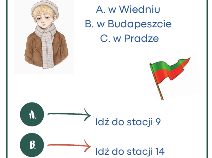 "Chłopcy z Placu Broni" - zapętlone stacje zadaniowe (lekcja w ruchu)