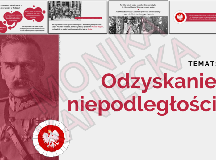Odzyskanie niepodległości - prezentacja historia klasa 4