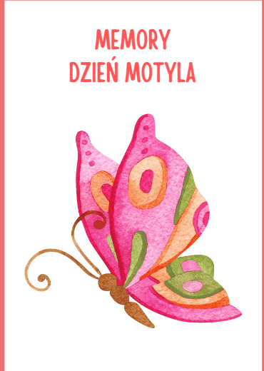 GRA MEMORY DZIEŃ MOTYLA
