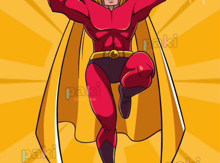 Plakat czytelniczy, superbohater, czytanie - ZA DARMO