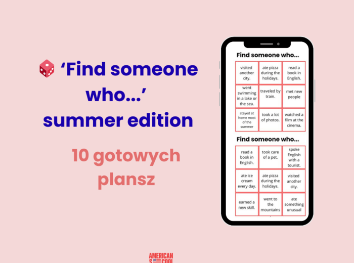 Find someone who- summer edition, gra, zabawa, integracja