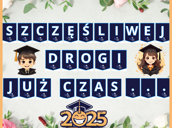 2 GIRLANDY NA ZAKOŃCZENIE SZKOŁY