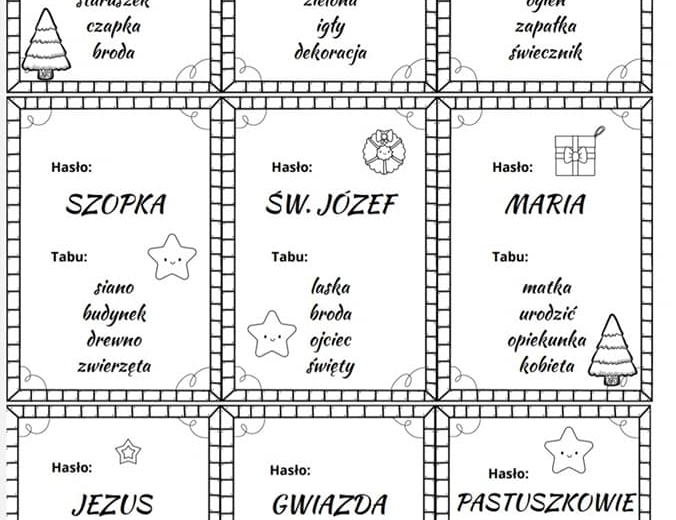 Gra Tabu - Boże Narodzenie