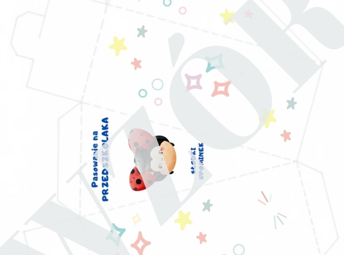 Dyplom pasowania na przedszkolaka - podpisana grupa biedronki