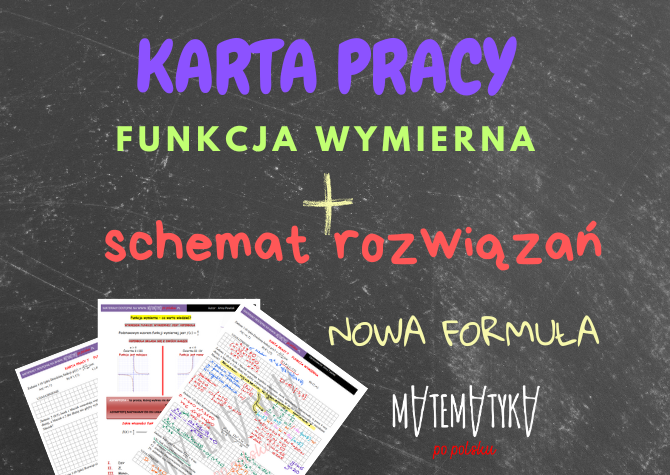 karta pracy - FUNKCJA WYMIERNA - poziom podstawowy