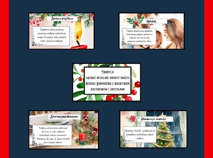 Gazetka na szkolny/przedszkolny korytarz - Boże Narodzenie