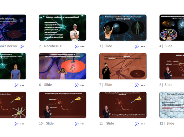 Prezentacja w genial.ly „Tkanki zwierzęce – tkanka nerwowa” - do edycji i pobrania – biologia klasa VI, dział I – temat 4