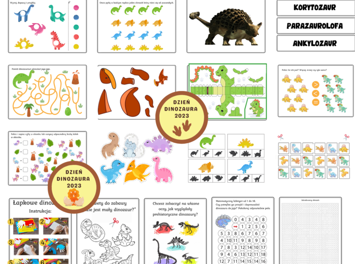 Dzień Dinozaura - Mega Pakiet ponad 100 kart - 26 lutego