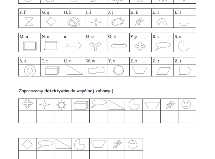 Zestaw zabaw Ortograficzno-logopedyczne szyfrowanki