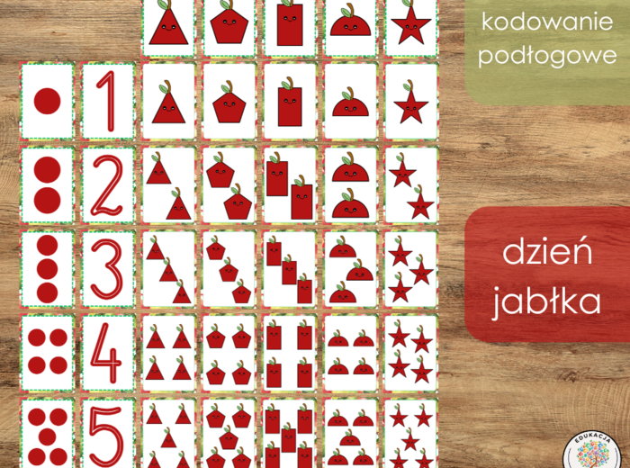 Kodowanie podłogowe - dzień jabłka