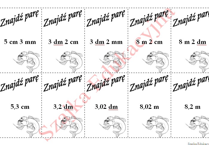 Znajdź parę - zapisywanie wyrażeń dwumianowanych