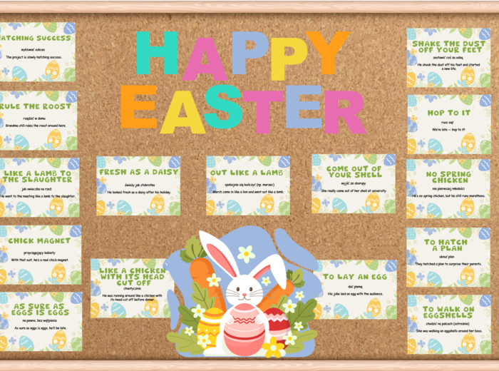 Easter– Gazetka anglojęzyczna na Wielkanoc z idiomami