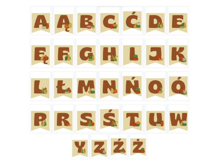 Jesienny alfabet