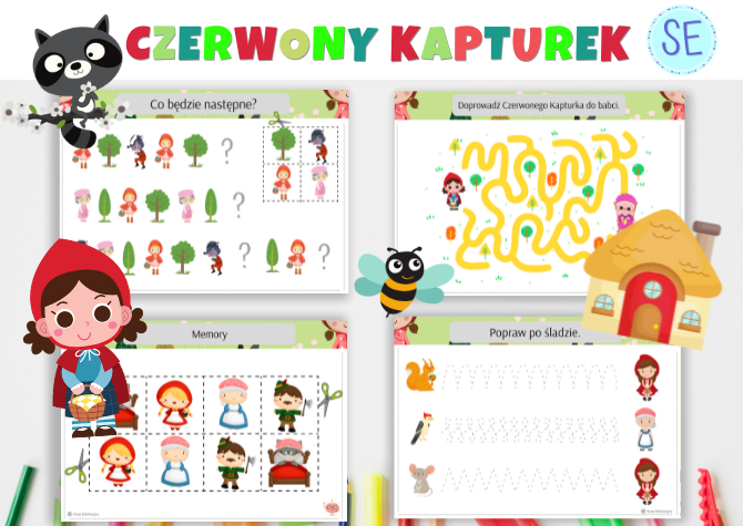 Czerwony Kapturek - Zestaw zadań