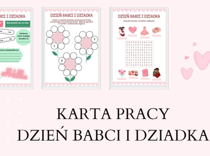 KARTA PRACY - DZIEŃ BABCI I DZIADKA