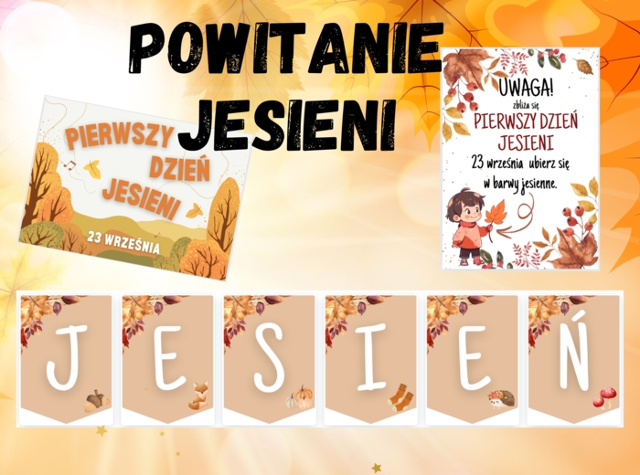 JESIEŃ - girlanda, plakat