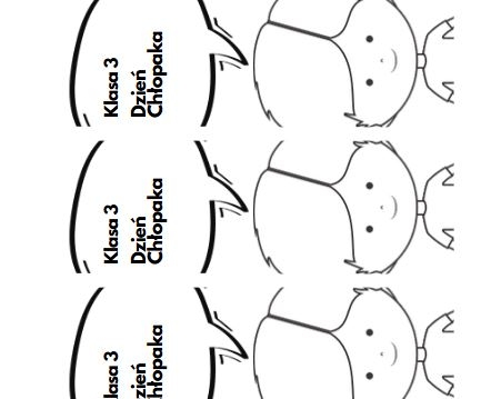 Zakładka na Dzień Chłopaka Klasa 3