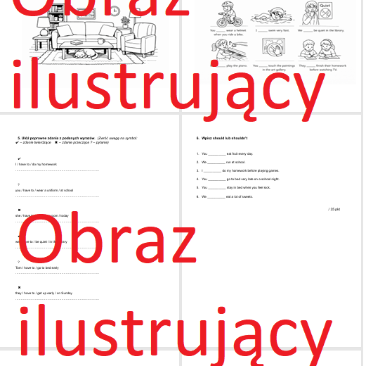 English Class A2+ unit 5 test (praca klasowa)