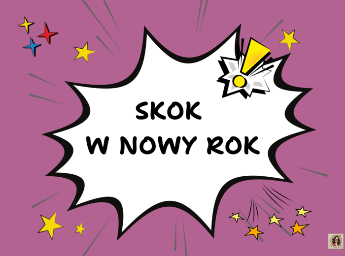 Gazetka motywacyjna "Skok w Nowy Rok"-wersja 2