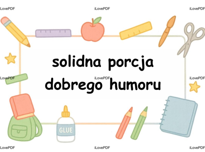 Przepis na udany rok szkolny