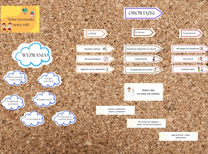 Gazetka na nowy rok szkolny