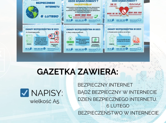 Gazetka szkolna - BEZPIECZNY INTERNET