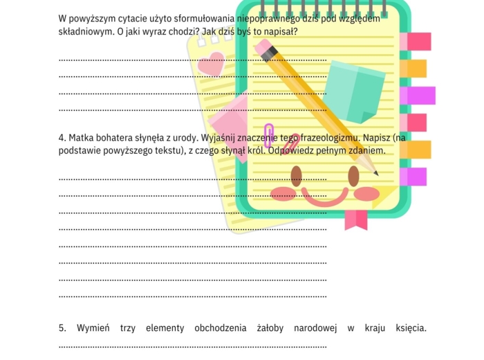 AKADEMIA PANA KLEKSA - ZESTAW PYTAŃ DLA KLASY 8