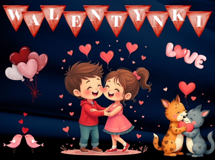 ❤️🩷 WALENTYNKI DEKORACJA + GIRLANDA 🩷❤️