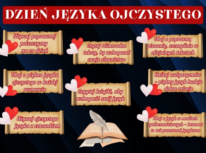 DZIEŃ JĘZYKA OJCZYSTEGO MATERIAŁY NA GAZETKĘ