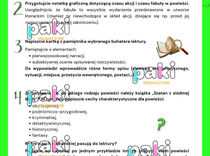 "SZATAN Z SIÓDMEJ KLASY" - wyzwania dla grup lub praca samodzielna