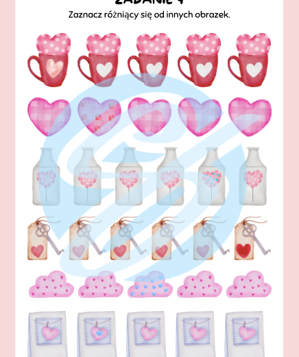 Walentynkowe karty pracy dla dzieci – zadania dla młodszych klas szkoły podstawowej