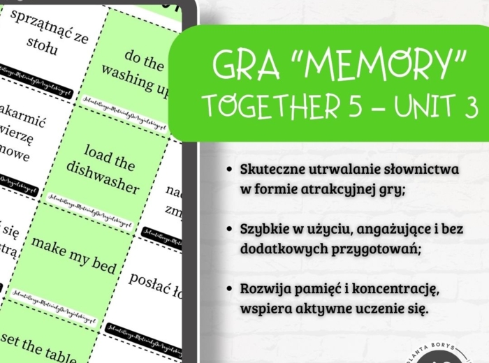 Gra Memory - Together 5 – Unit 3