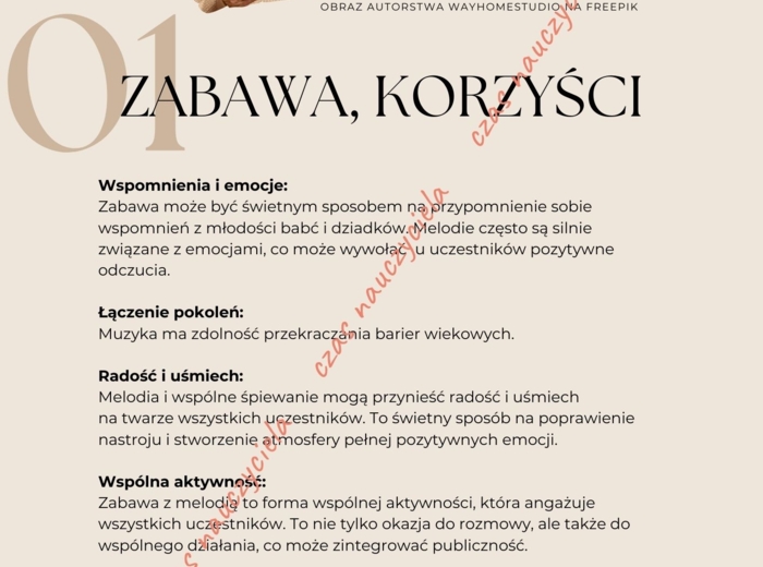 Jaka to melodia - zabawa z publicznością. Dzień Babci i Dziadka.