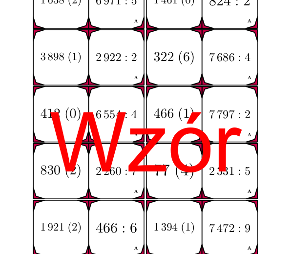 Domino - Dzielenie przez jednocyfrową liczbę z resztą | matematyka