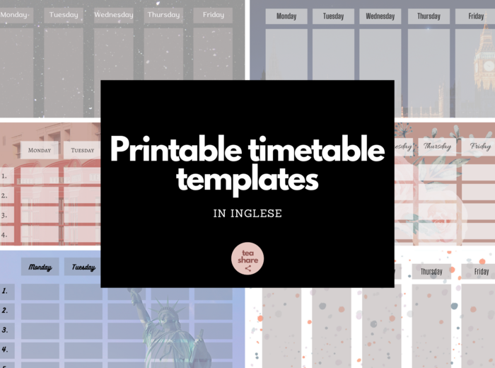 Plan lekcji do wydrukowania