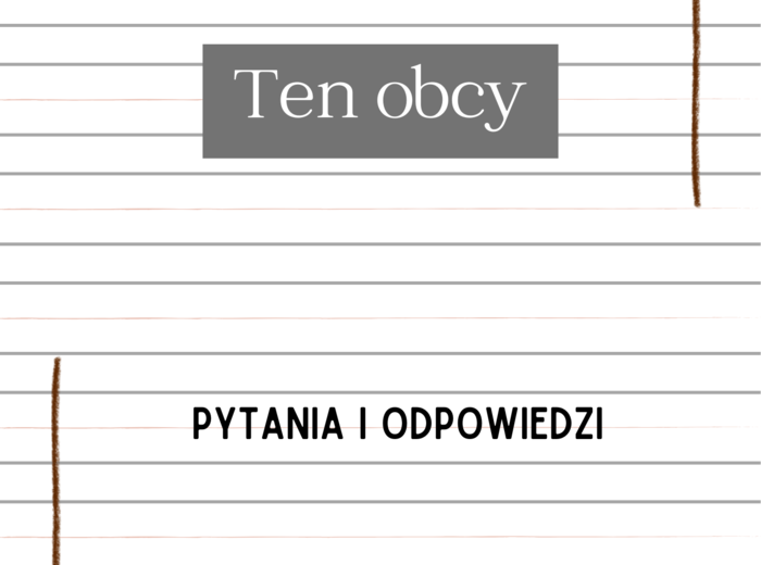 Ten obcy – Irena Jurgielewiczowa | Karty do lektury