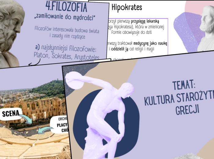 Kultura starożytnej Grecji - PREZENTACJA multimedialna