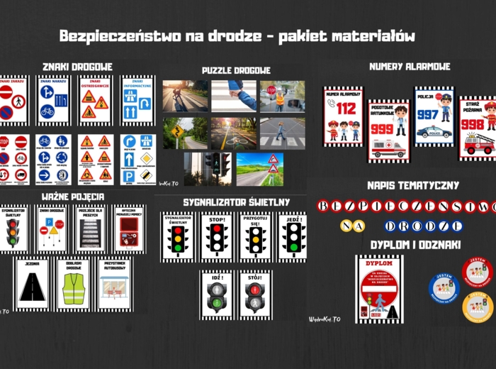 "Bezpieczeństwo na drodze" - materiały edukacyjne