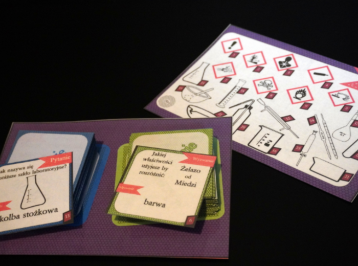 Klasa 7 i 8. Chemia. Gra karciana - "Pytanie czy wyzwanie?"