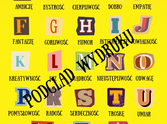 Podziękowania dla uczniów na koniec roku - wersja żółta.