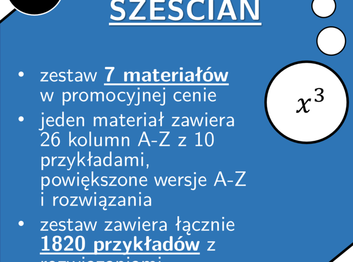 Sześcian | matematyka | zestaw promocyjny