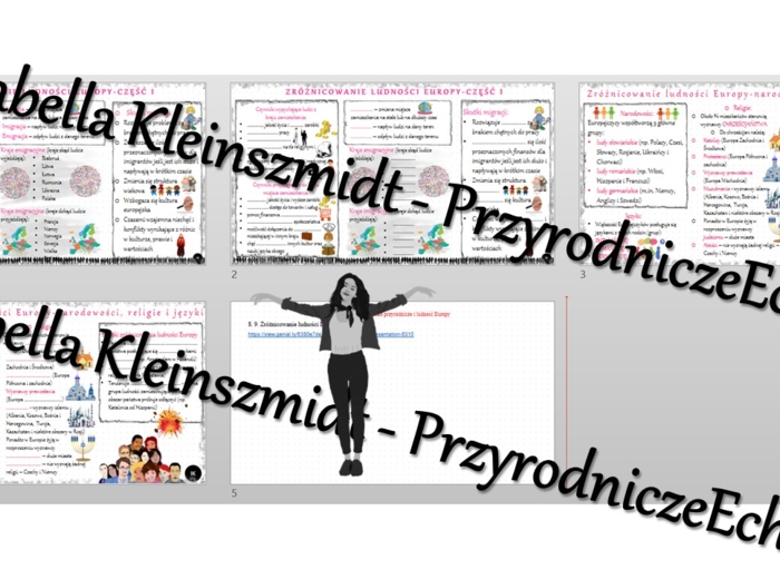 Minizestaw na temat „Zróżnicowanie ludności Europy. Migracje”– sketchnotka + karta pracy w power point + gratisowy link do prezentacji multimedialnej niekomercyjnej wykonanej w genial.ly do indywidualnego pobrania i użycia do celów niekomercyjnych. Geogr