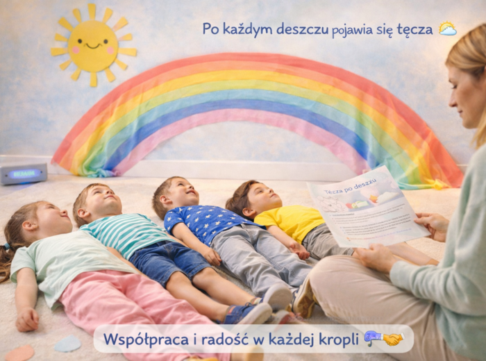 Taniec kropel deszczu – scenariusz zajęć ruchowych