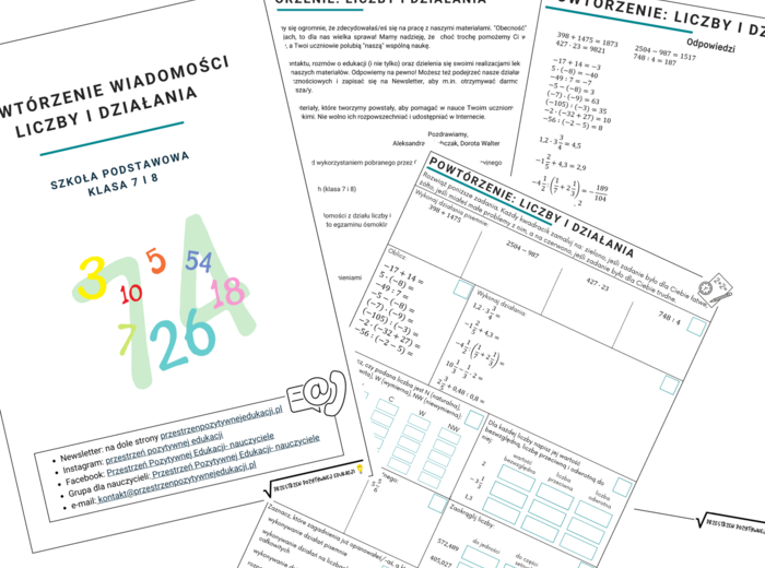 Powtórzenie: Liczby i działania klasa 7 i 8